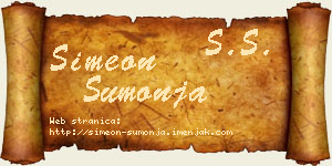 Simeon Šumonja vizit kartica